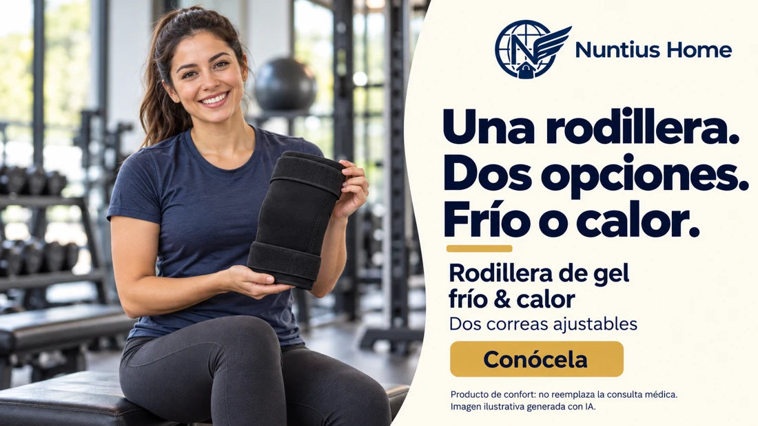 Una rodillera, frío o calor